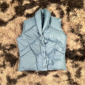 Women's Blue Puffer Vest